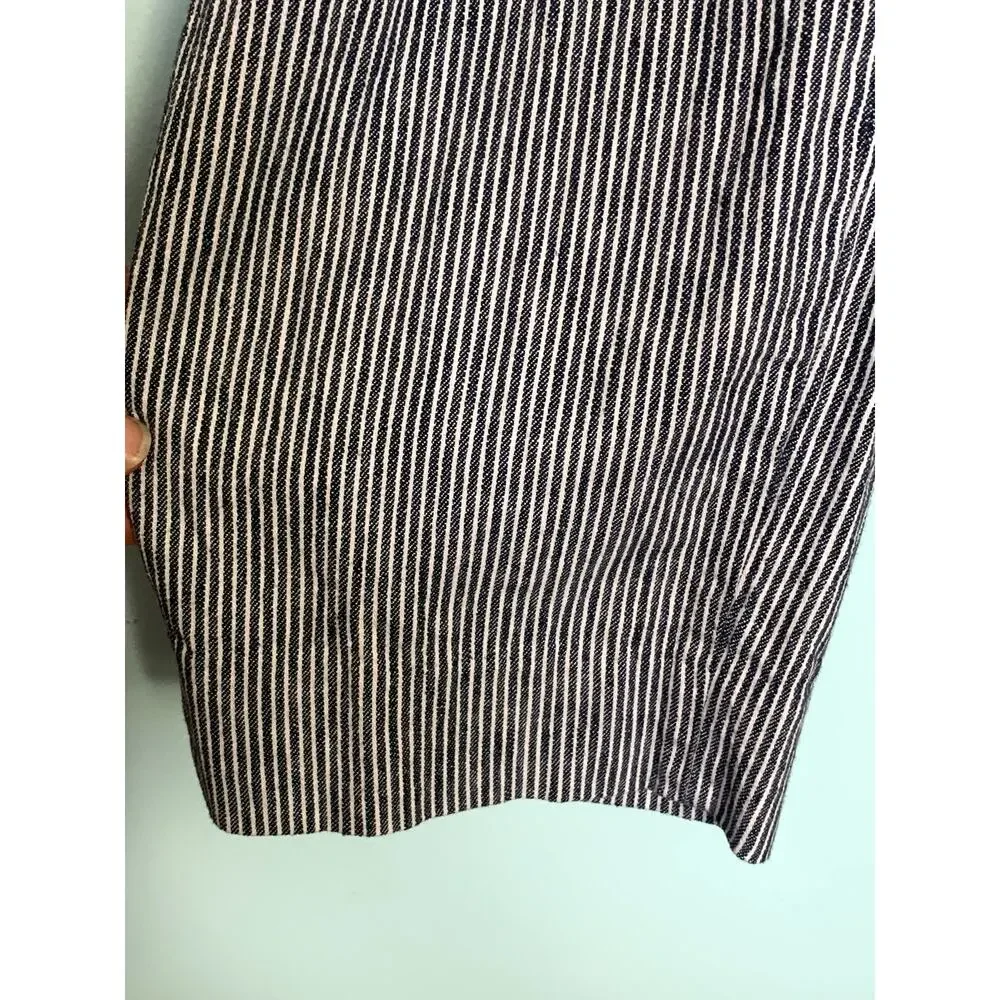 Banana Republic Factory Hayden Linen Blend Stripe Pants Size 10